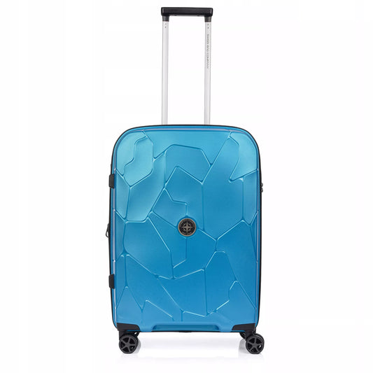 Vidutinio dydžio kelioninis lagaminas su ratukais iš polipropileno SwissBag Lava 66 cm