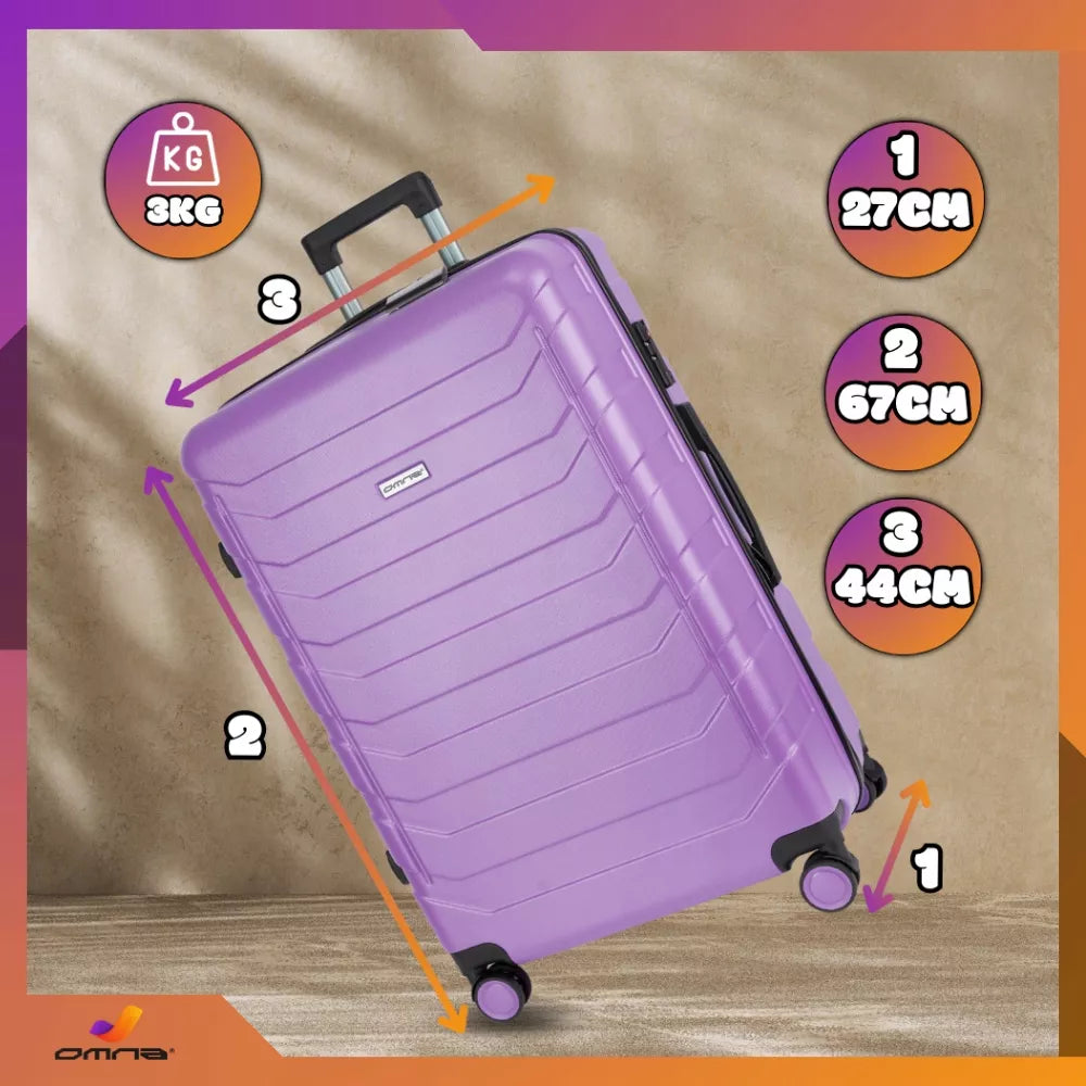Vidutinis kelioninis lagaminas, tvirtas / lengvas 63 L