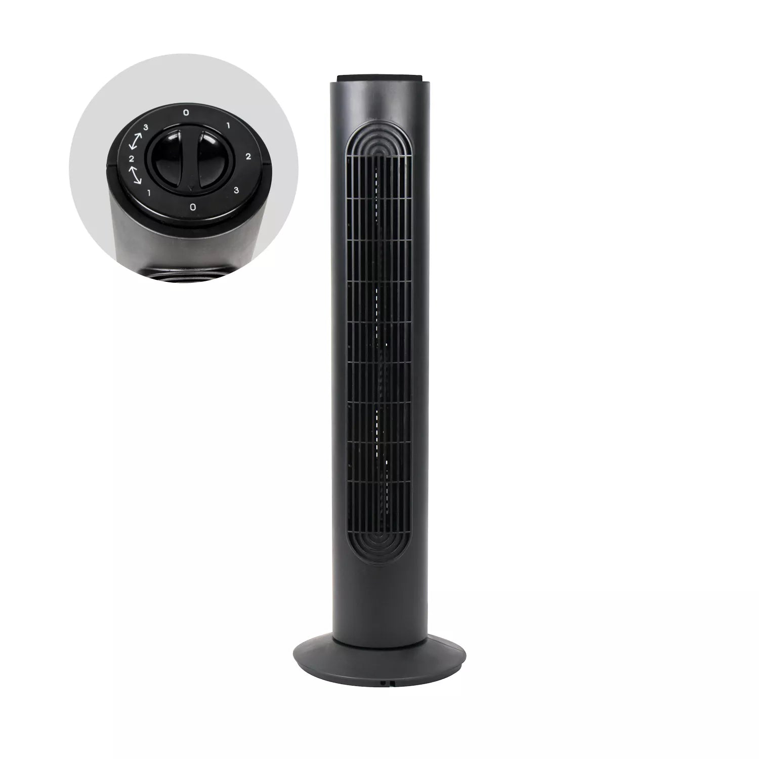 Stulpinis ventiliatorius / fanas Kobi  45W juodas