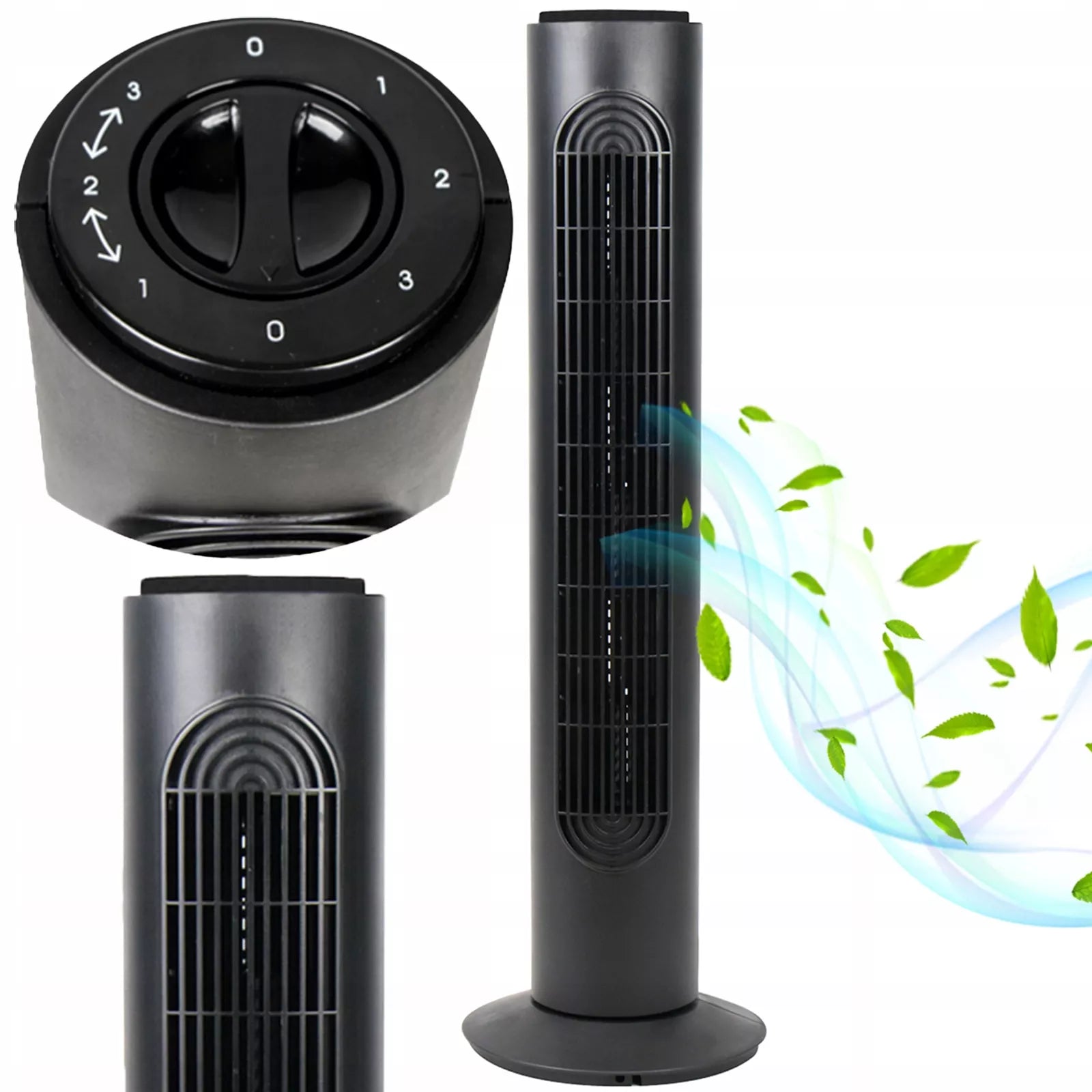 Stulpinis ventiliatorius / fanas Kobi  45W juodas