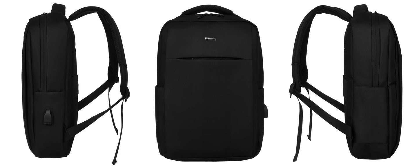 Verslo ir kelionių kuprinė su laptopo skyriumi ir USB įkrovimo jungtimi