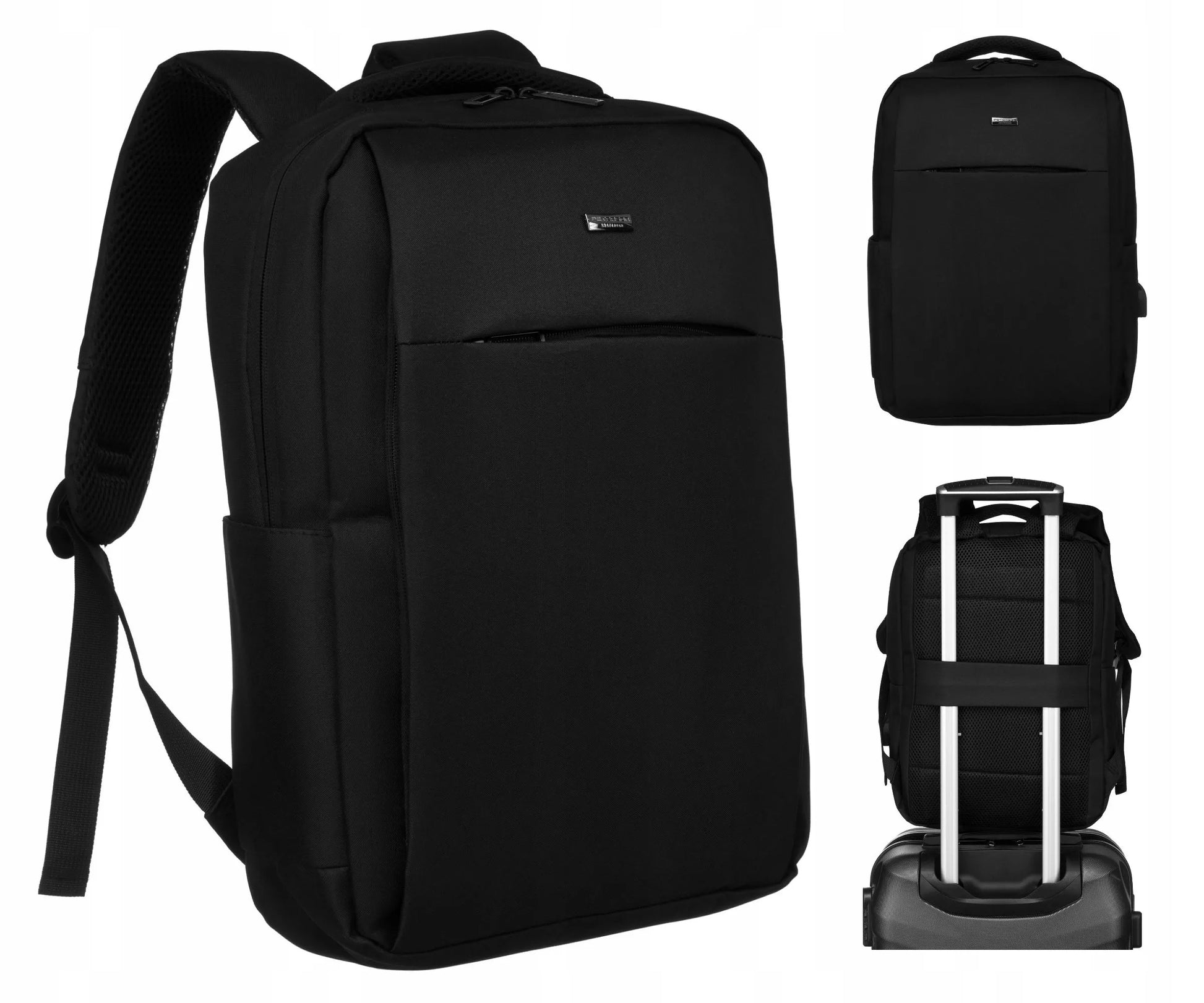 Verslo ir kelionių kuprinė su laptopo skyriumi ir USB įkrovimo jungtimi