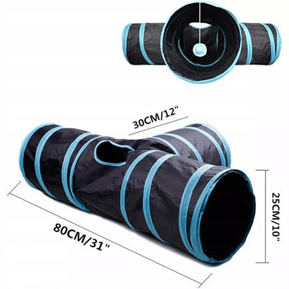 KAČIŲ ŽAISLŲ XXL KOMPLEKTAS 21 ELEMENTAS: TUNELIS, NAMELIS 80CM, BUMBALAI, MEŠKERĖLĖ, PELĖ