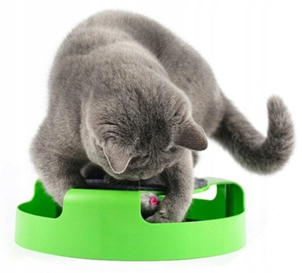 ŽAISKLA JŪSŲ KACIUI GRANDIKLIS SU PELE - RINKINYS 19 VIENETŲ, SUKTUKAS, TRAMPLINAS, KAMUOLYS, MEŠKERĖ