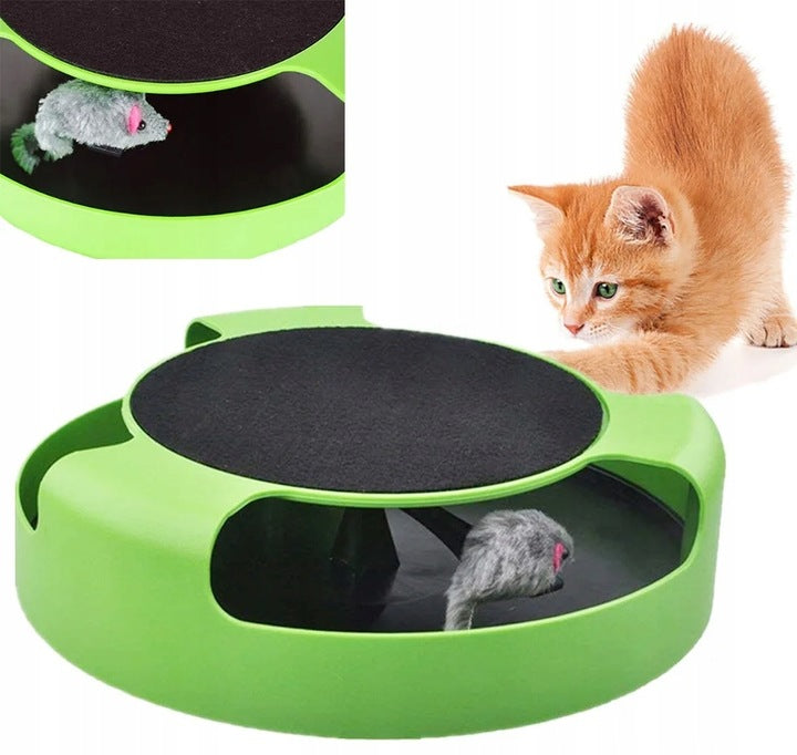 ŽAISKLA JŪSŲ KACIUI GRANDIKLIS SU PELE - RINKINYS 19 VIENETŲ, SUKTUKAS, TRAMPLINAS, KAMUOLYS, MEŠKERĖ