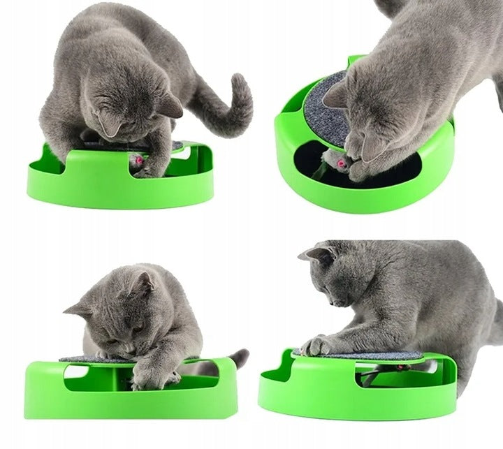 ŽAISKLA JŪSŲ KACIUI GRANDIKLIS SU PELE - RINKINYS 19 VIENETŲ, SUKTUKAS, TRAMPLINAS, KAMUOLYS, MEŠKERĖ