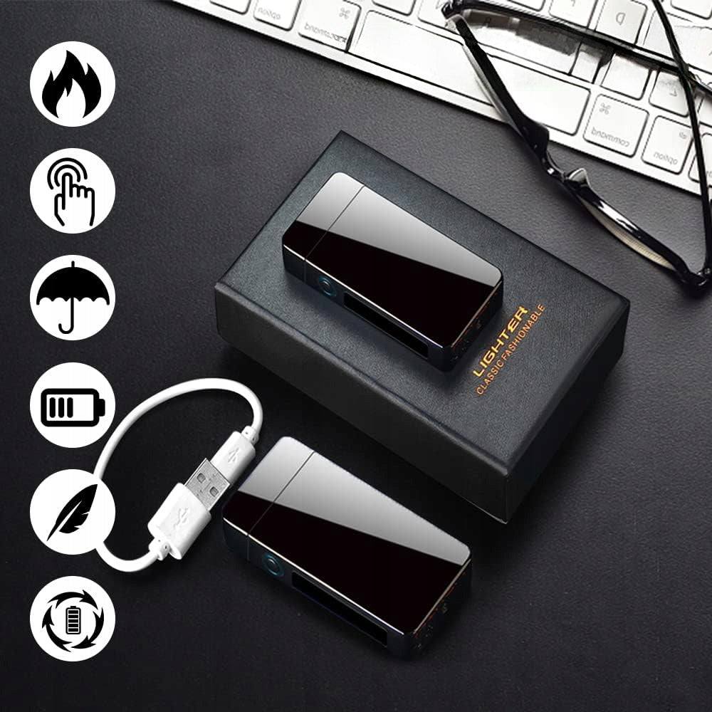 Plazminis Elektrinis Uždegiklis su USB Įkrovimu – Modernus ir Elegantiškas
