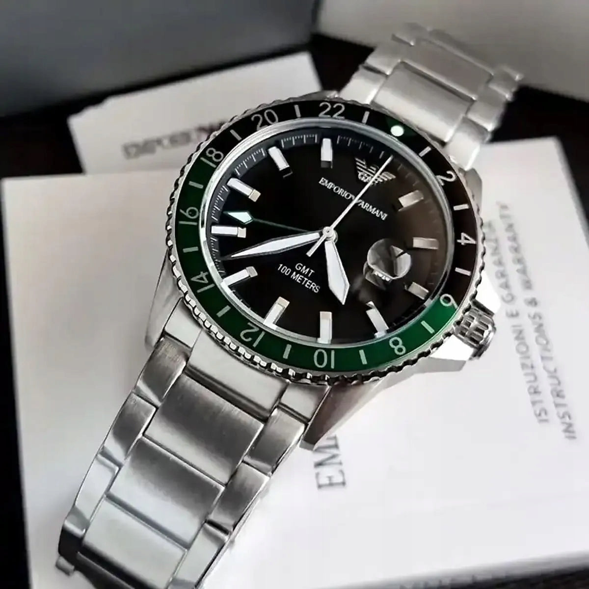 Laikrodis Emporio Armani AR11589 Povandeninis Originalus Sertifikatas GW24 + Dėžutė