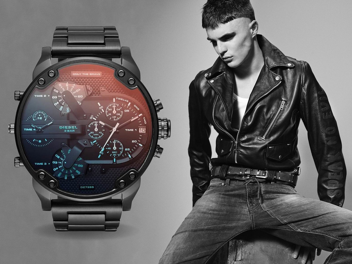 Vyriškas laikrodis Diesel DZ7395 MR DADDY 2.0 Originalus Garantija 24 mėn. + Dėžutė