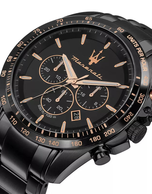 Vyriškas laikrodis Maserati Traguardo R8873612048 Juodas Originalus + Dėžutė