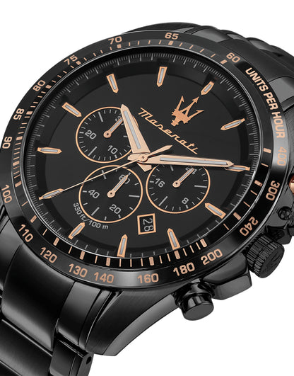 Vyriškas laikrodis Maserati Traguardo R8873612048 Juodas Originalus + Dėžutė