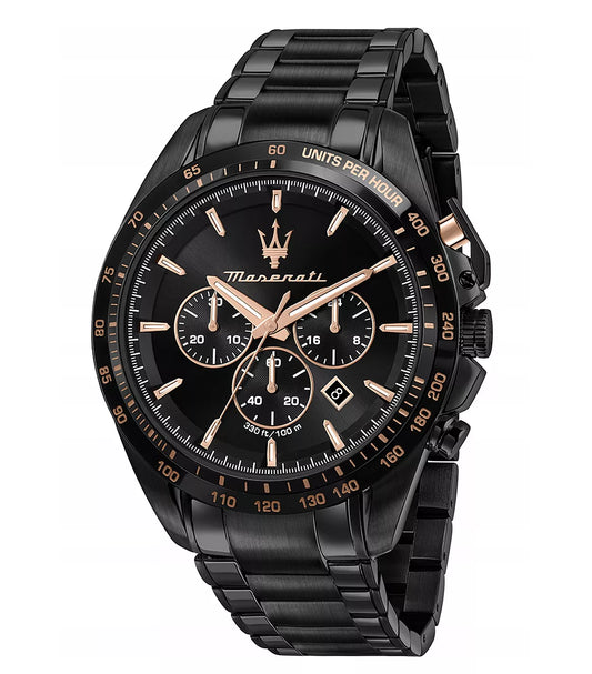 Vyriškas laikrodis Maserati Traguardo R8873612048 Juodas Originalus + Dėžutė