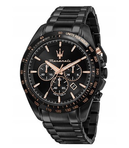Vyriškas laikrodis Maserati Traguardo R8873612048 Juodas Originalus + Dėžutė