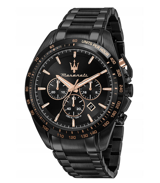 Vyriškas laikrodis Maserati Traguardo R8873612048 Juodas Originalus + Dėžutė