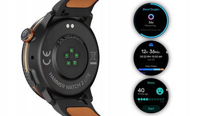 Išmanusis laikrodis Hammer Smartwatch 2 lite + Oranžinis dirželis komplekte!