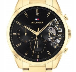 Laikrodis TOMMY HILFIGER 1710447 BAKER Auksinis Originalus + Dėžutė
