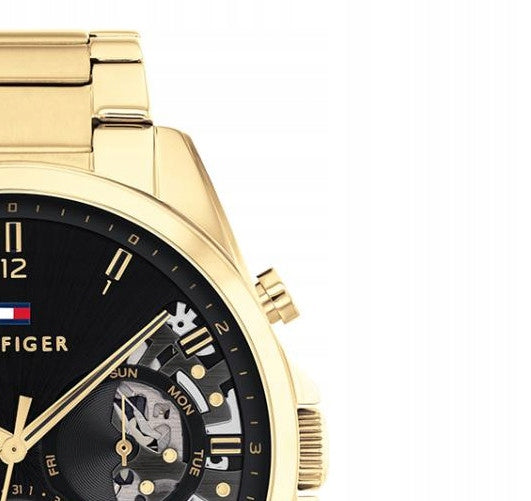 Laikrodis TOMMY HILFIGER 1710447 BAKER Auksinis Originalus + Dėžutė