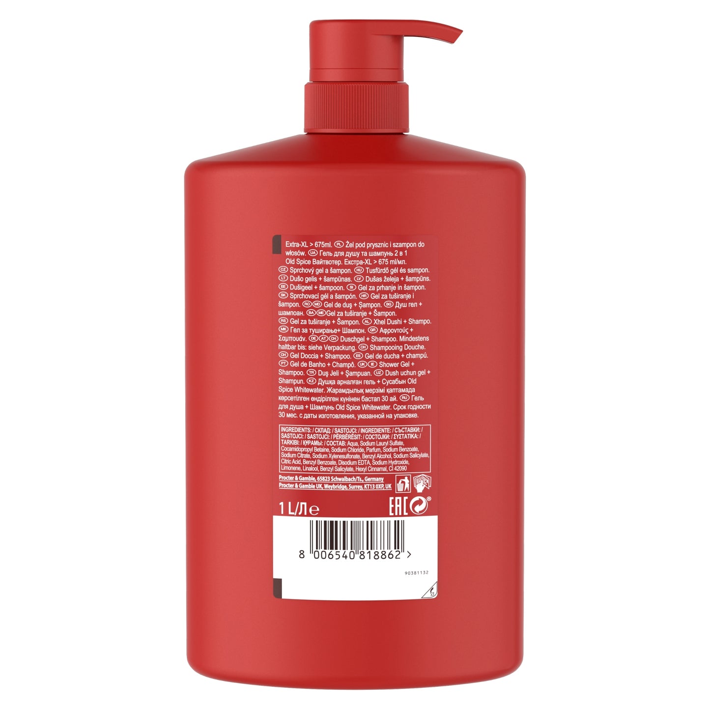 Dušo želė 3IN1 OLD SPICE WHITEWATER 1000 ML