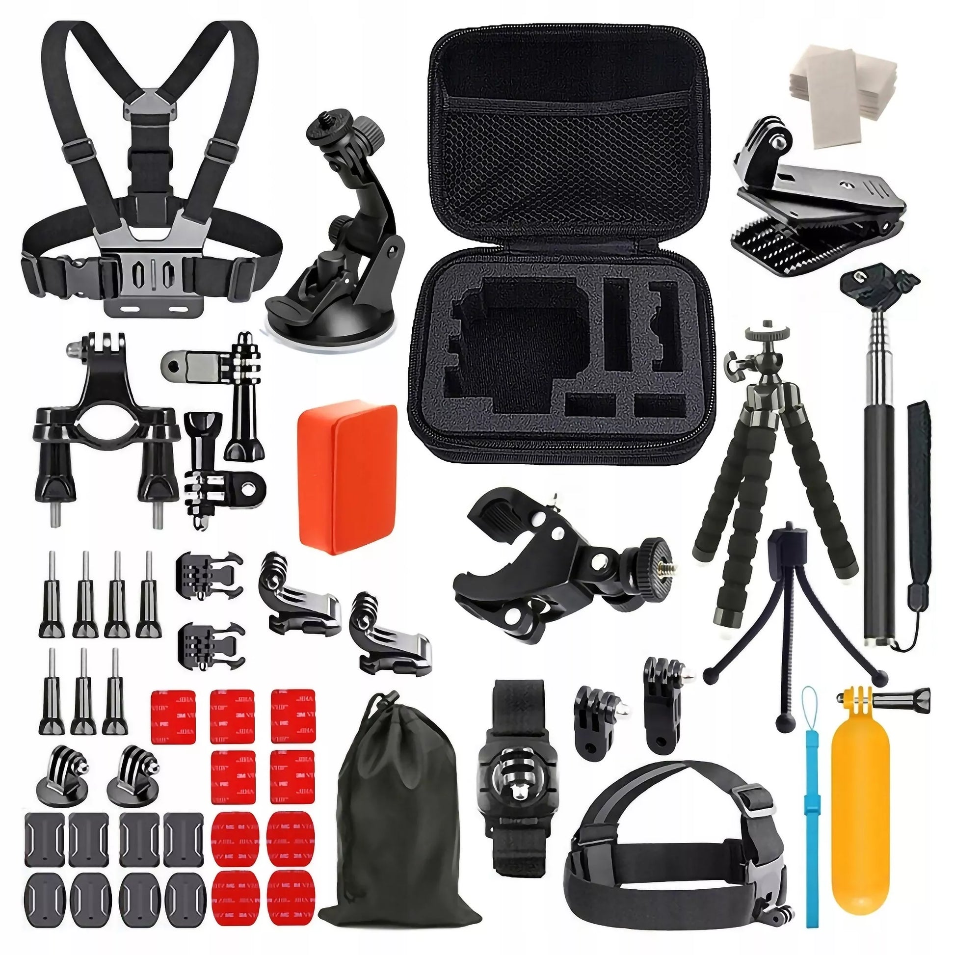 Rinkinys 6 1in 1 priedai, skirti GoPro HERO 13 12 11 10 9 8 7 6 5 BLACK