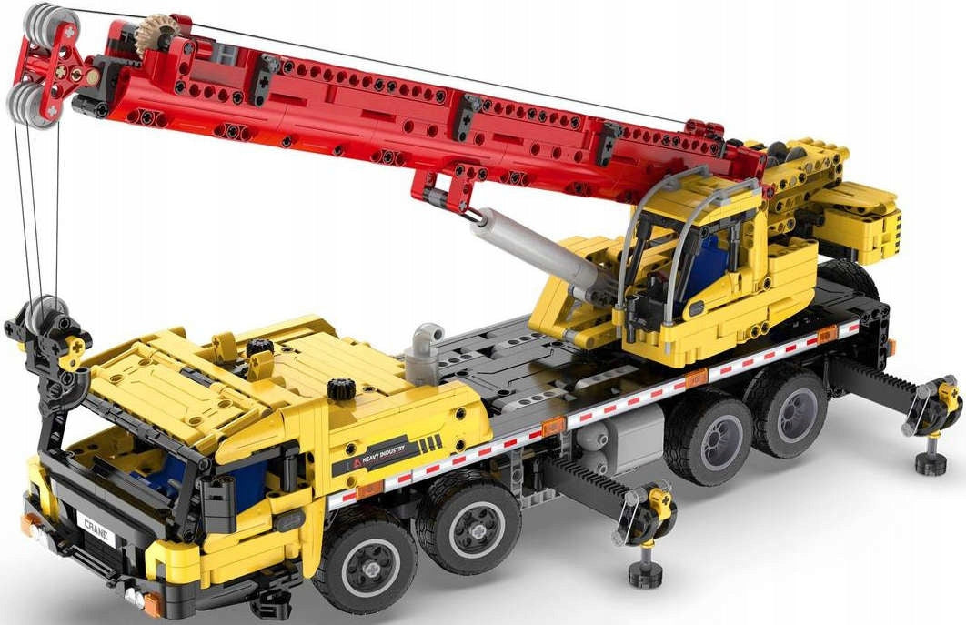 CaDA konstruktoriaus rinkinys, didelis sunkvežimis su mobiliuoju kranu, 1831 detalė