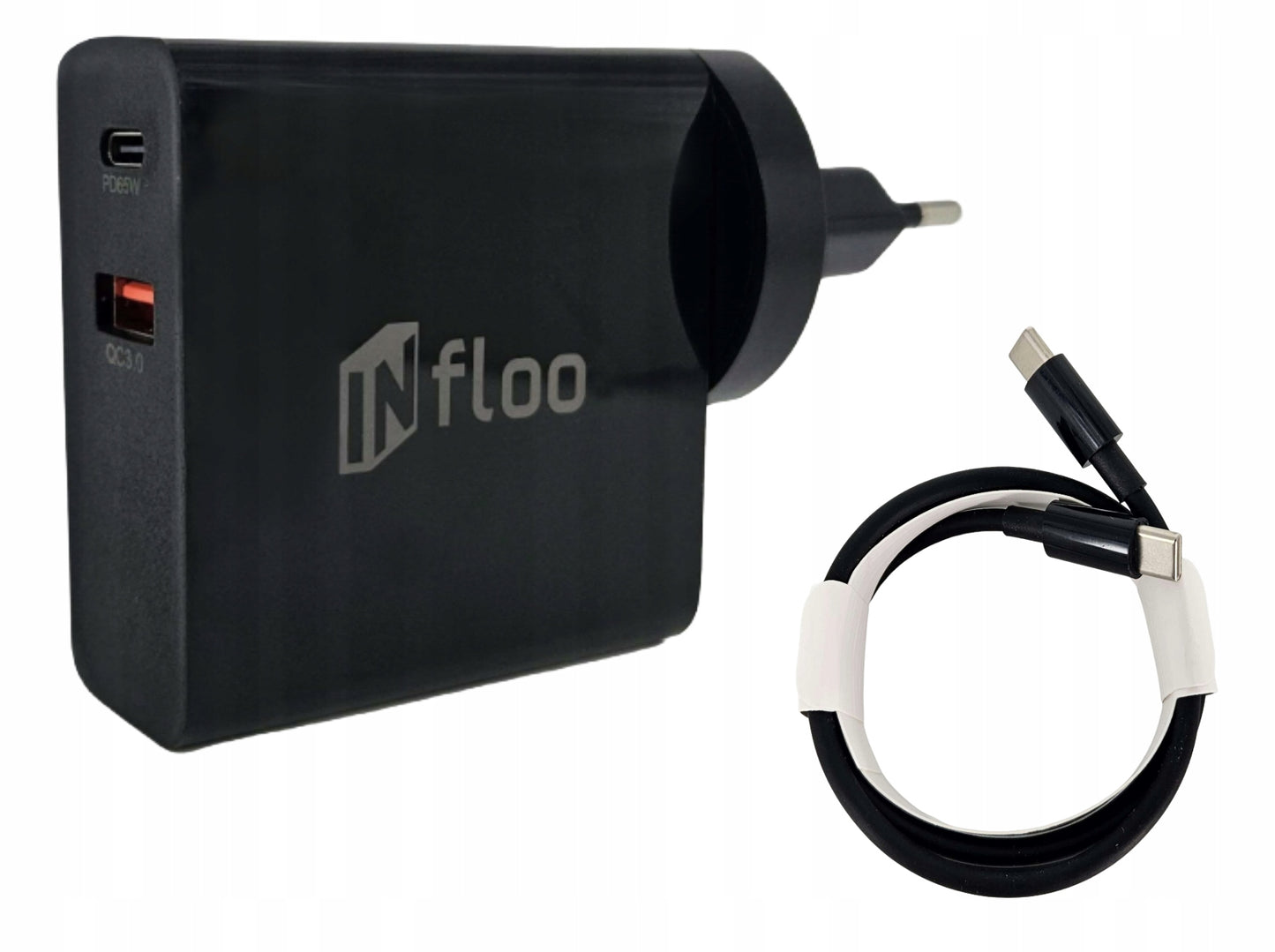 Įkrovimo rinkinys GaN 65W įkroviklis + 3in1 indukcinis įkroviklis + 1M kabelis