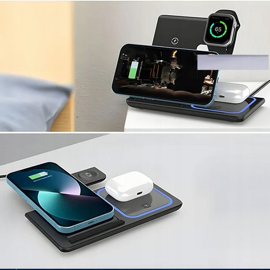 Įkrovimo rinkinys GaN 65W įkroviklis + 3in1 indukcinis įkroviklis + 1M kabelis