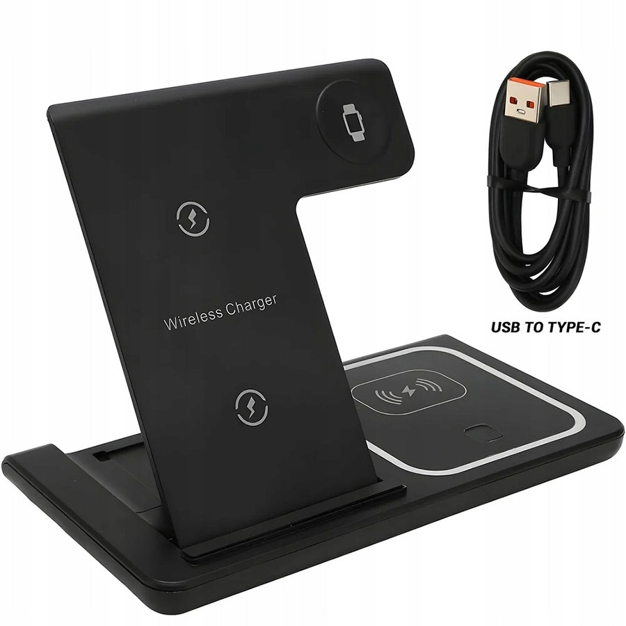 Įkrovimo rinkinys GaN 65W įkroviklis + 3in1 indukcinis įkroviklis + 1M kabelis