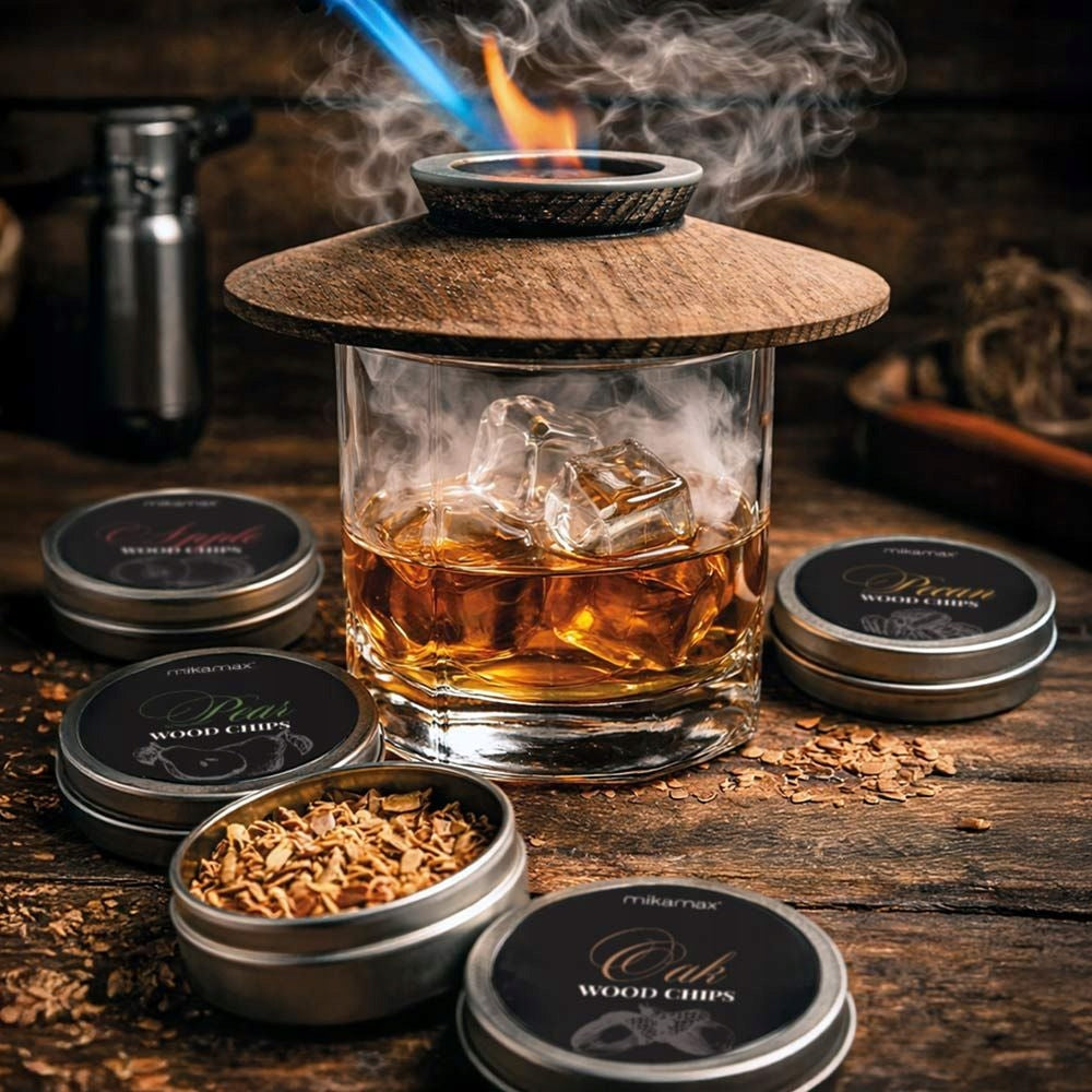 ZESTAW DO WĘDZENIA WHISKY SMOKER + DREWIENKA - PREZENT DLA CHŁOPAKA FACETA