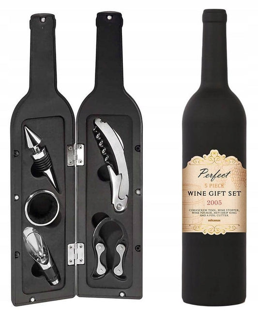 Vyno rinkinys kamštraukis butelių atidarytuvas 6 el.