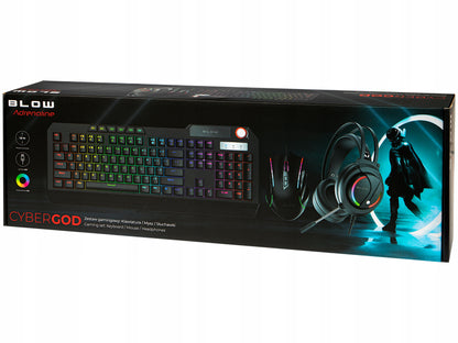 Žaidimų rinkinys žaidėjams: Klaviatūra, pelė, ausinės RGB LED 4-in-1
