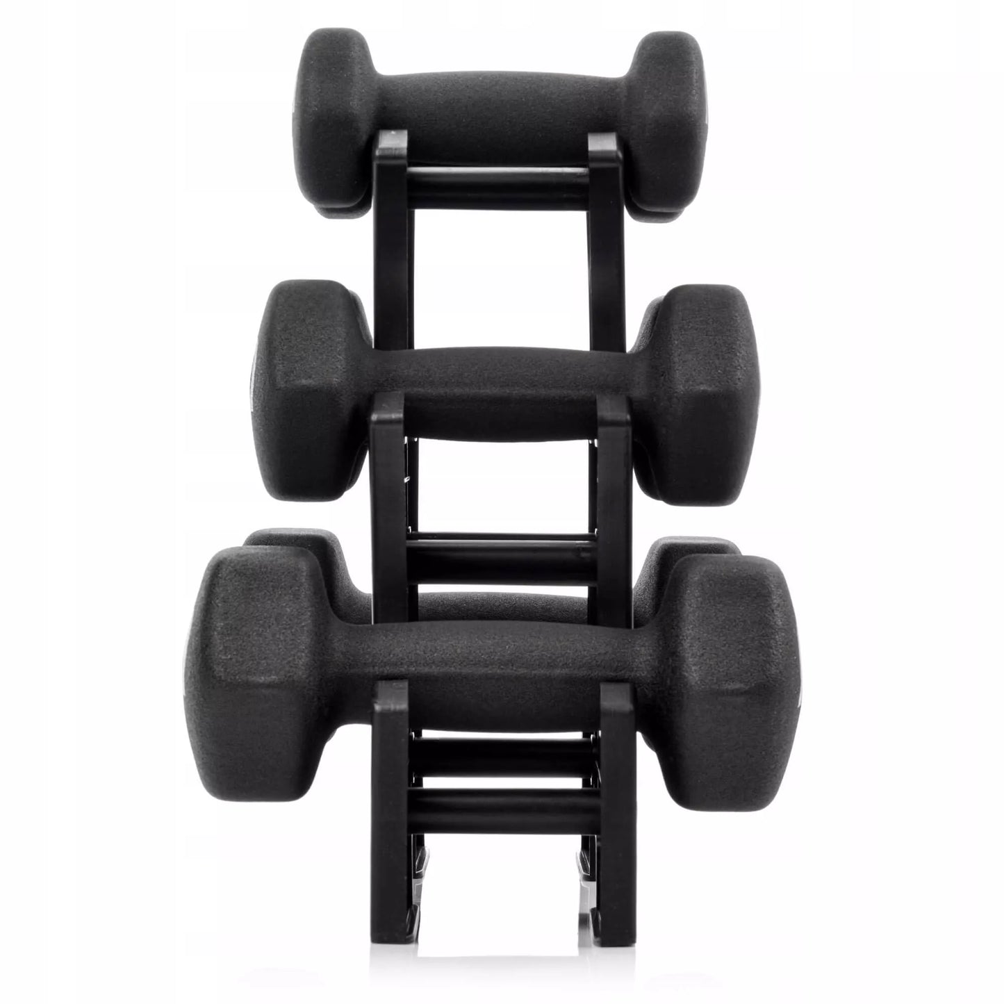 Hantelių rinkinys su stovu – 2×3, 2, 1 kg svoriai sportui