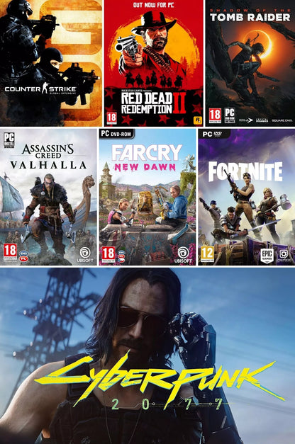 Žaidimų kompiuteris su 24″ LED – Ryzen 5, Radeon RX, 16 GB RAM, 1 TB SSD, Windows 11