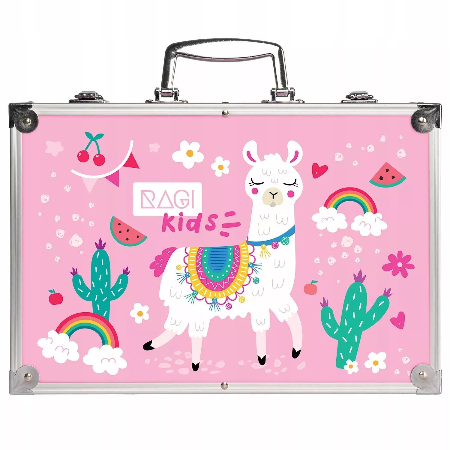 Tapymo ir piešimo rinkinys vaikams: kreidelės, dažai, flomasteriai, pastelės, lagaminas