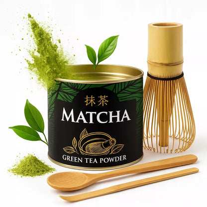 Įrankių rinkinys matcha keramika bambukas japonų arbata + matcha dovana