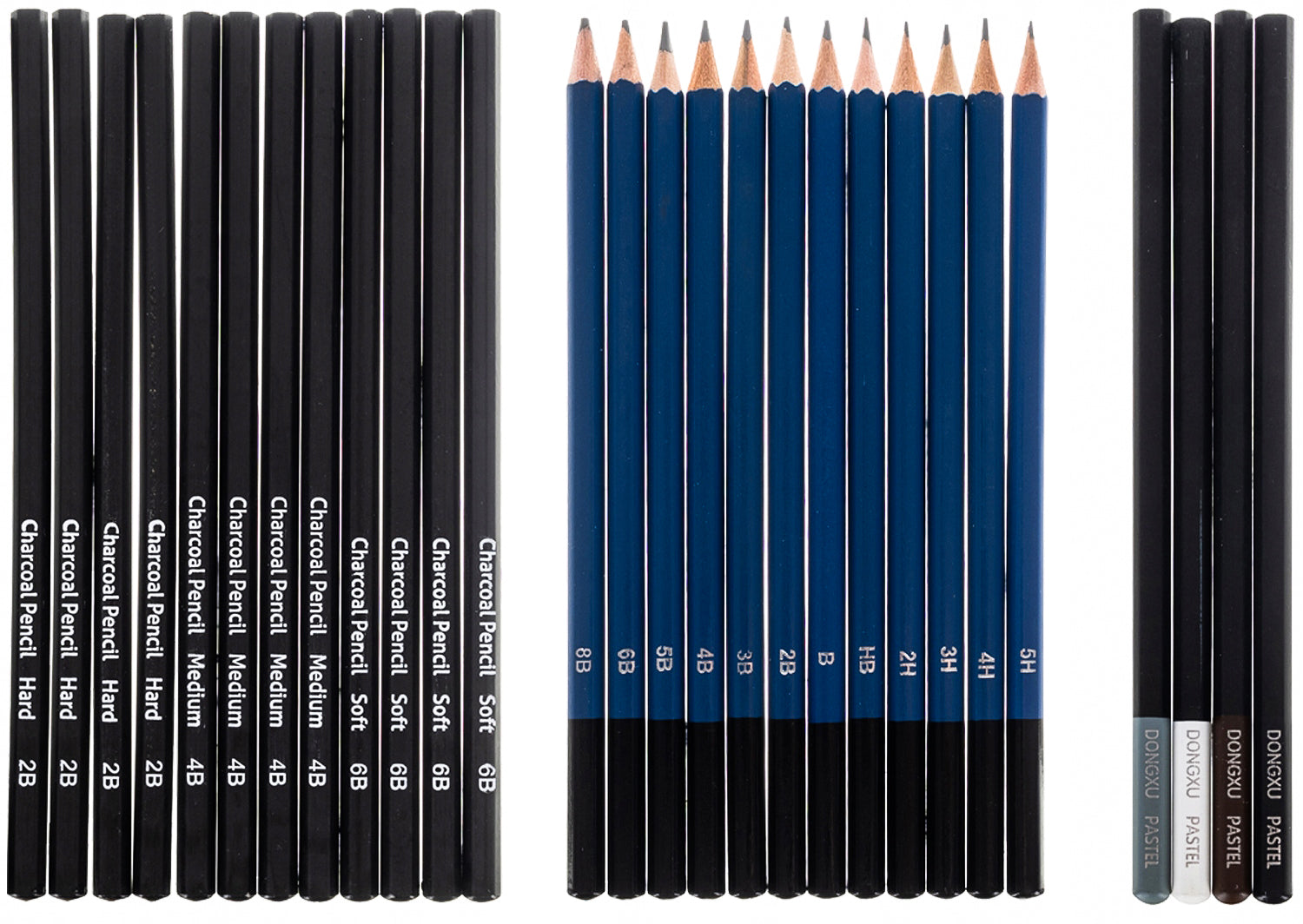 74 PIEŠTUKŲ IR KREDELIŲ RINKINYS ESKIZAVIMUI IR PIEŠIMUI, PROFESIONALUS ESKIZŲ KNYGŲ RINKINYS