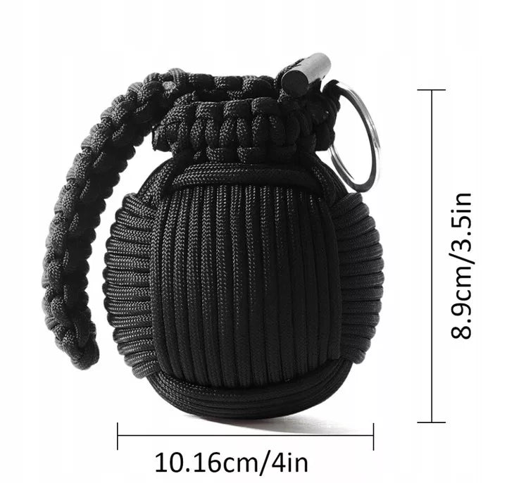 Survivalo rinkinys granata Paracord 28m 38W1