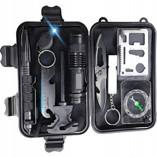 Išgyvenimo rinkinys RETOO 11-in-1, universalus įrankių komplektas