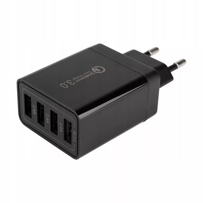ĮKROVIKLIO RINKINYS 20W KIŠTUKAS QUICK CHARGE TINKLINIS 4x USB-A