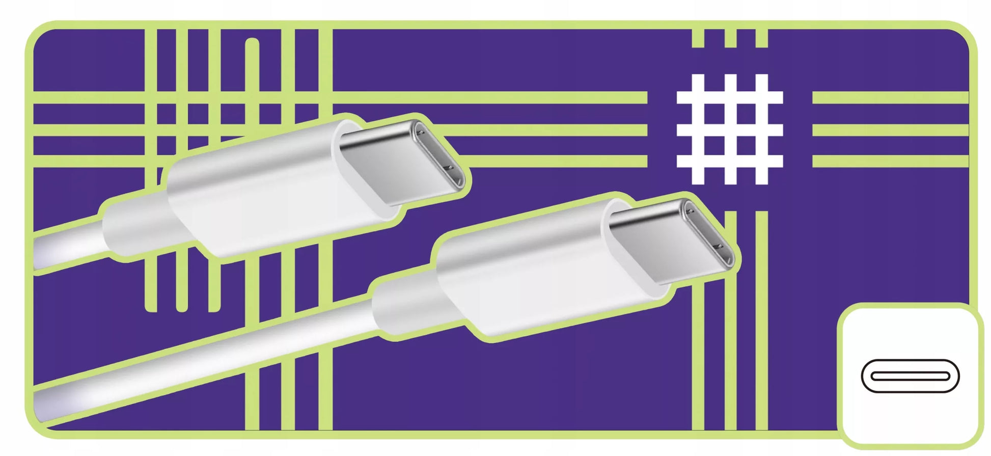 Rinkinys | Greitas sieninis USB TYPE-C įkroviklis + TYPE C laidas | PD20W 3000mA