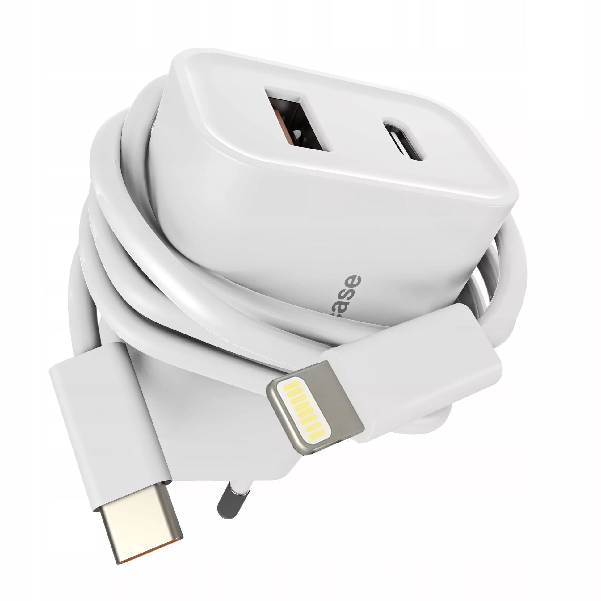 USB-C sieninis kroviklis 20W + Lightning kabelis iPhone