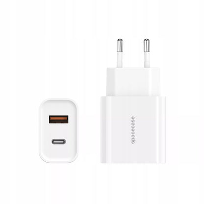 USB-C sieninis kroviklis 20W + Lightning kabelis iPhone