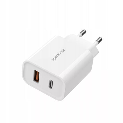 USB-C sieninis kroviklis 20W + Lightning kabelis iPhone