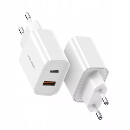 USB-C sieninis kroviklis 20W + Lightning kabelis iPhone