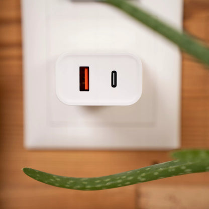 USB-C sieninis kroviklis 20W + Lightning kabelis iPhone