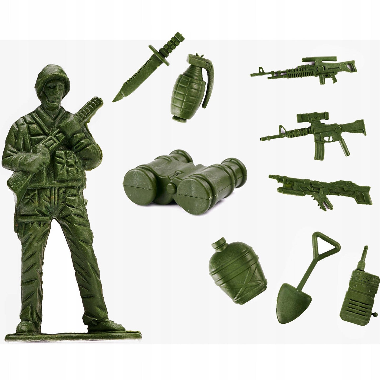 Plastikiniai kareivėliai Rinkinys 307 Elementai Figūrėlės Karinė Bazė Armija