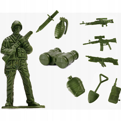 Plastikiniai kareivėliai Rinkinys 307 Elementai Figūrėlės Karinė Bazė Armija