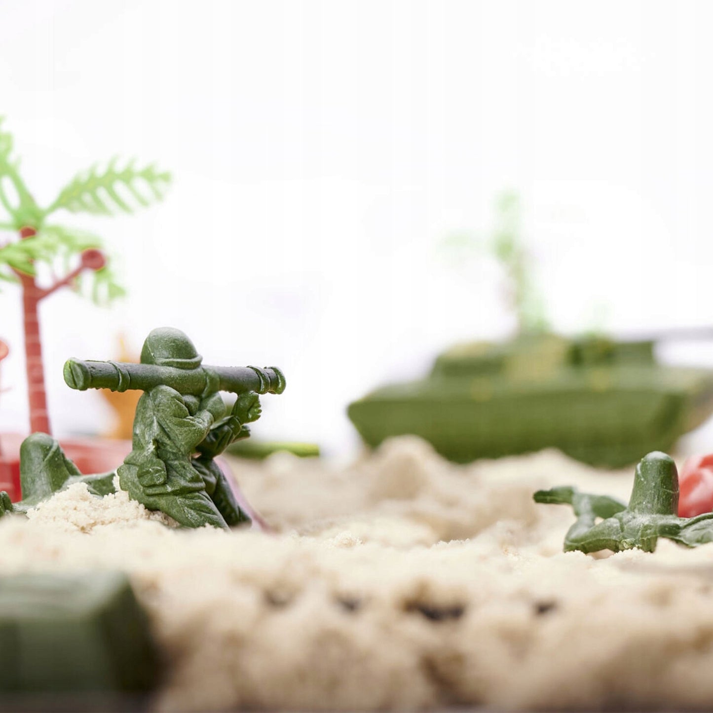 Plastikiniai kareivėliai Rinkinys 307 Elementai Figūrėlės Karinė Bazė Armija