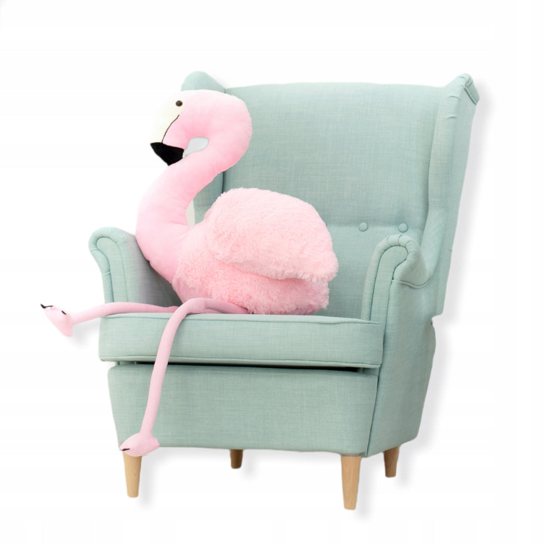 Gigantiškas žaislas pliušinis didelis rausvas lokys didelis flamingas 150 cm