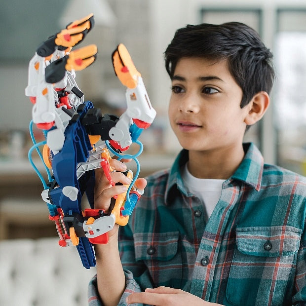 Interaktyvus Edukacinis Robotas Vaikams: Hidraulinė Kiborgo Ranką