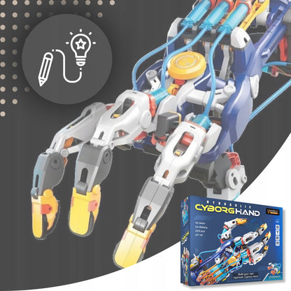 Interaktyvus Edukacinis Robotas Vaikams: Hidraulinė Kiborgo Ranką